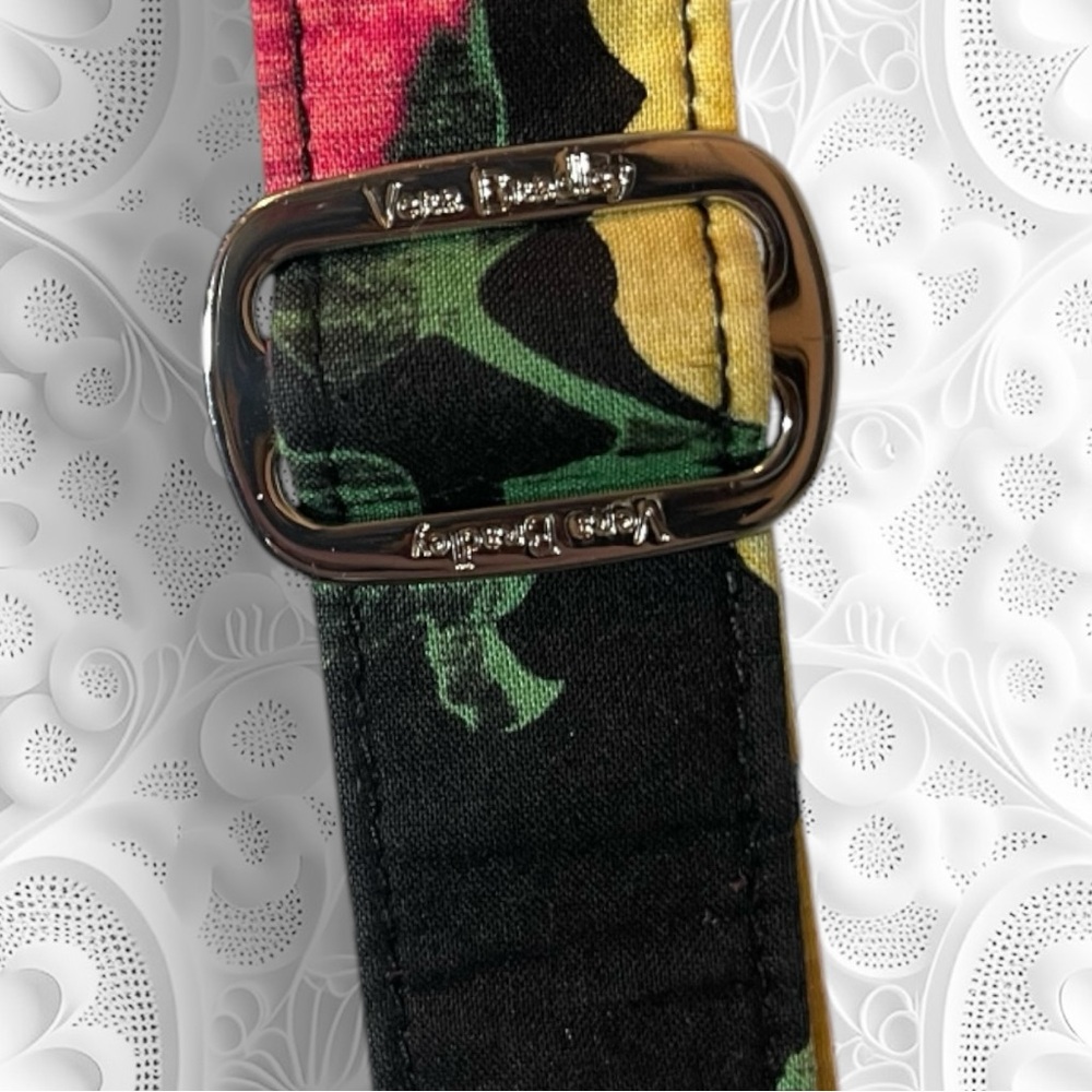 Vera Bradley Hipster Crossbody Bag Havana Rose Butterfly Floral Red Yellow Black - Picture 5 of 15